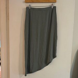 Crosby Asymmetrical Gray Pencil Skirt